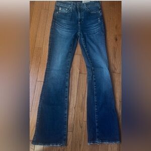 AG Adriano Goldschmied Dark Blue Flare Jeans